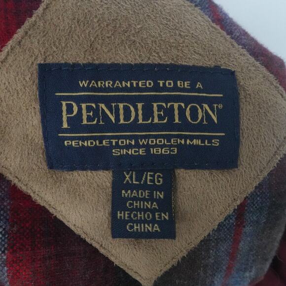 Pendleton Pullover Womens XL Sherpa Fleece Plaid Lined Zip Collar Jacket - Picture 3 of 13